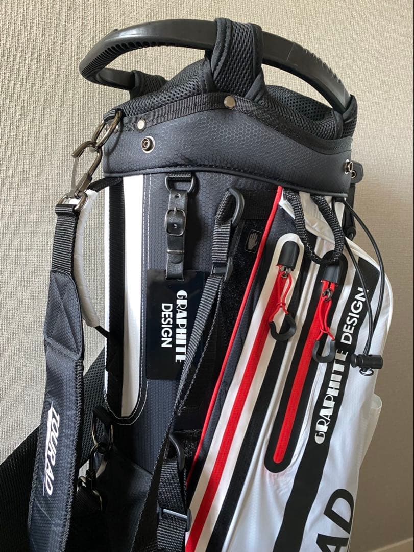 【美品・ほぼ未使用】グラファイトデザイン TourAD CQ キャディーバッグ