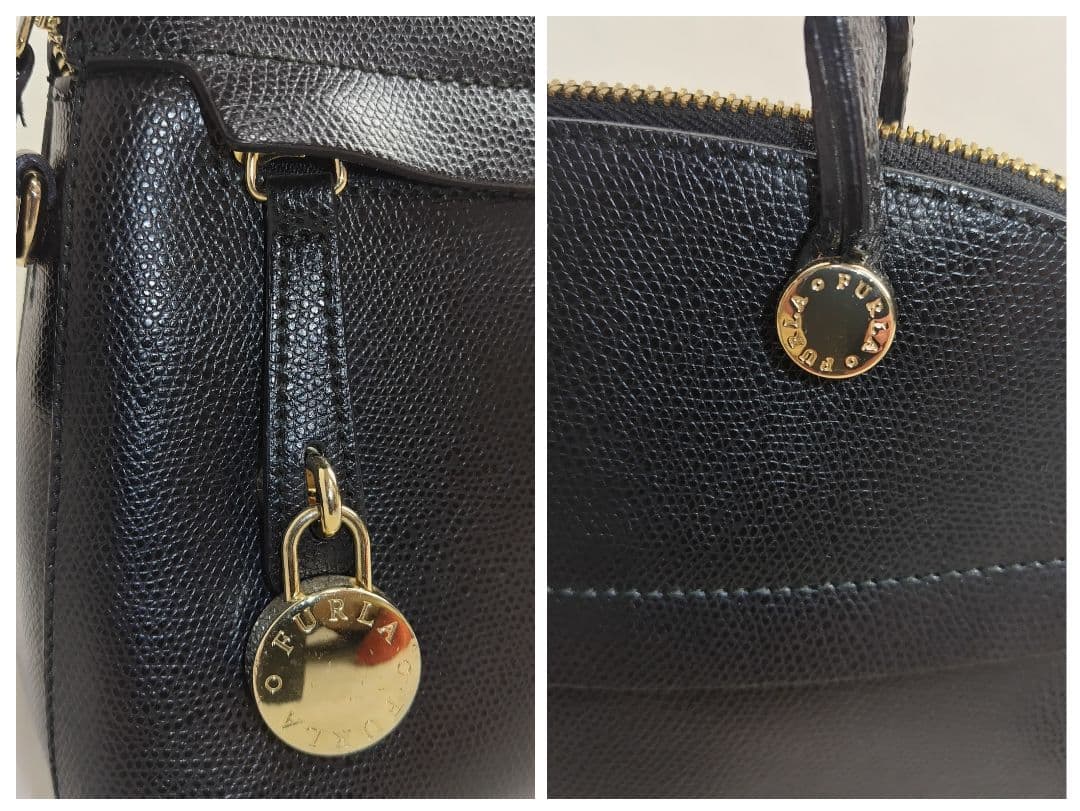 ✨美品✨FURLA　パイパー　ショルダーバッグ　Sサイズ　2way 　ブラック