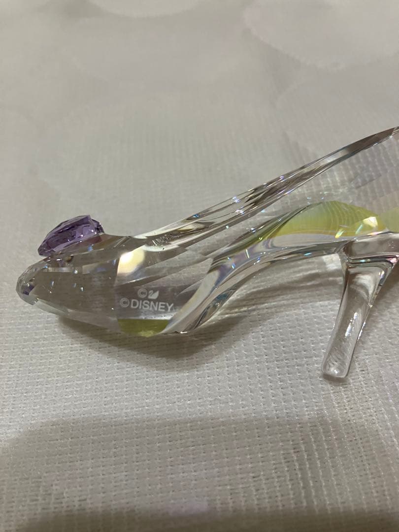 極稀少　スワロフスキー✨ラベンダーハート　ガラスの靴　Disney シンデレラ