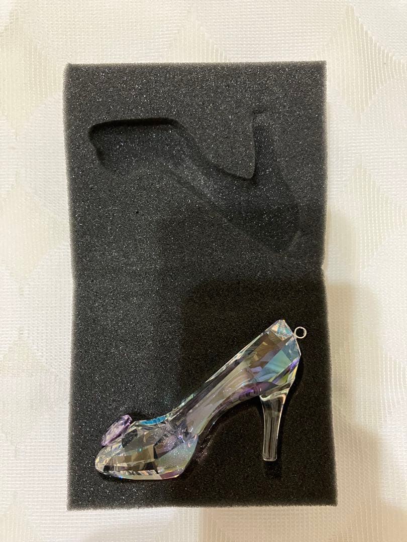 極稀少　スワロフスキー✨ラベンダーハート　ガラスの靴　Disney シンデレラ