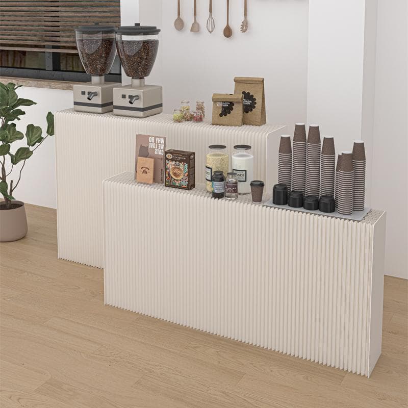 ディスプレイラック展示台セット陳列台 折りたたみ長さ2-3ｍ高さ118㎝幅42㎝