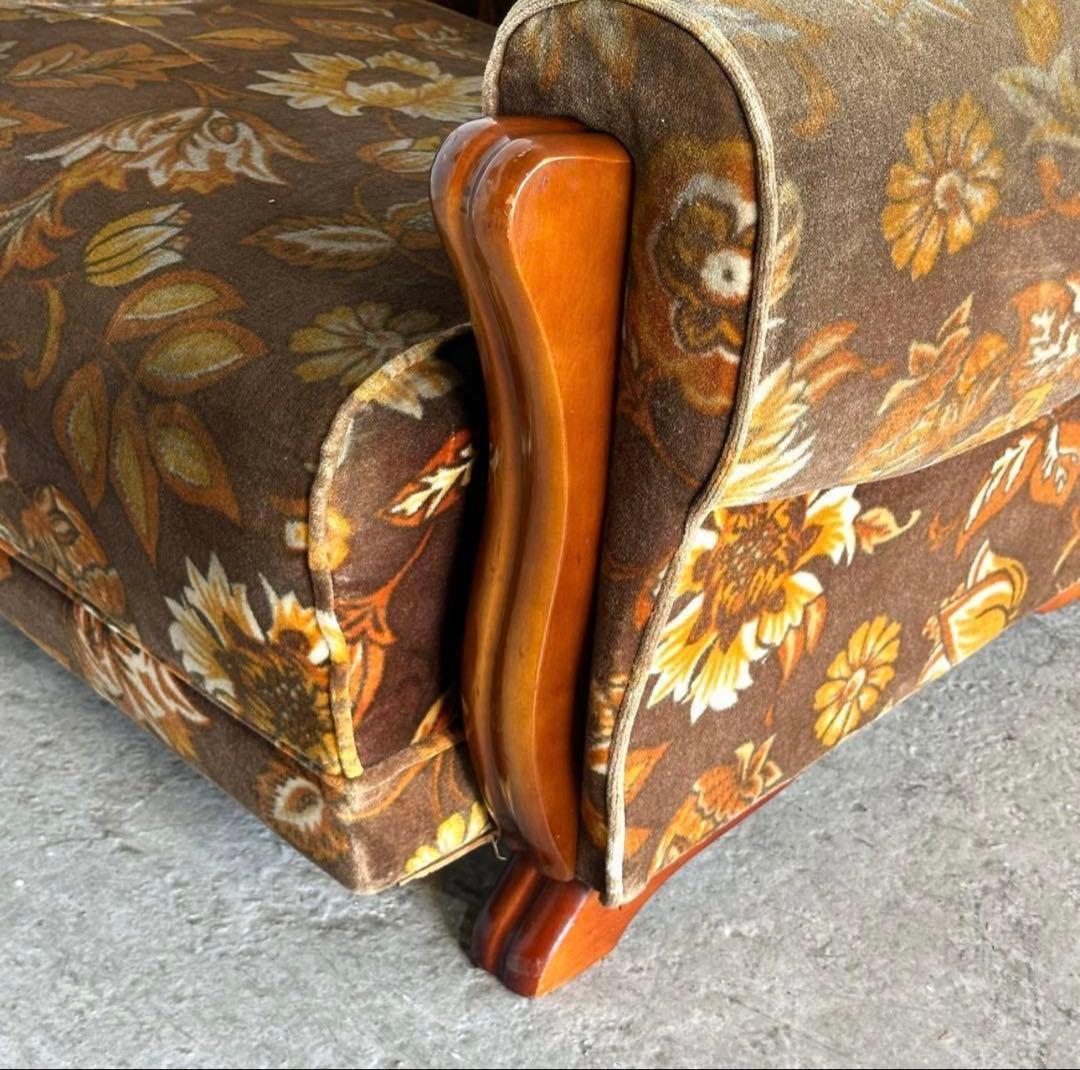 ꧁✿✿✿꧂金華山 ヴィンテージ 70s ミッドセンチュリー ソファ　サンフェード