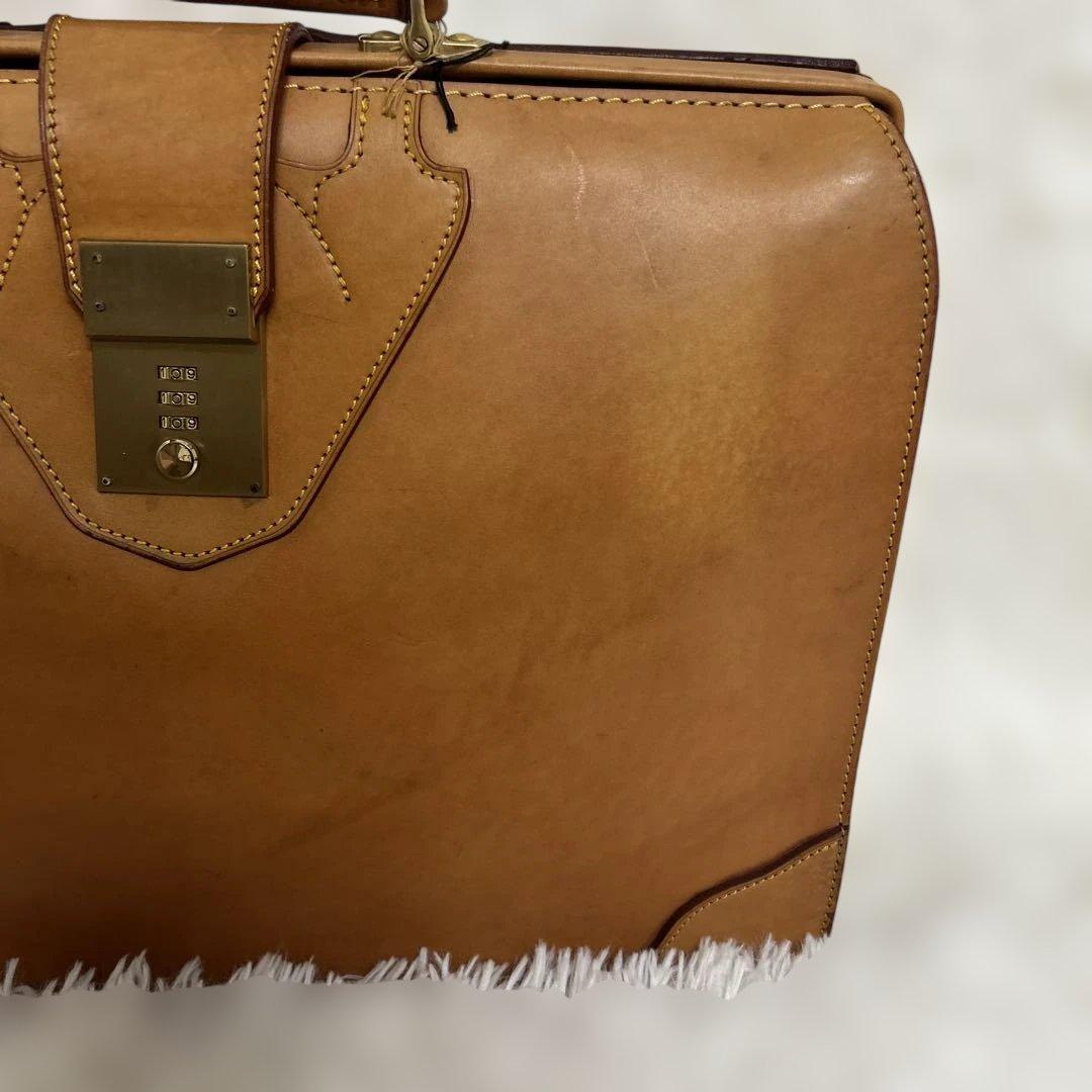 FIVE WOODS 林五　本革　最高級　ダレスバッグ　ビジネスバッグ　キャメル