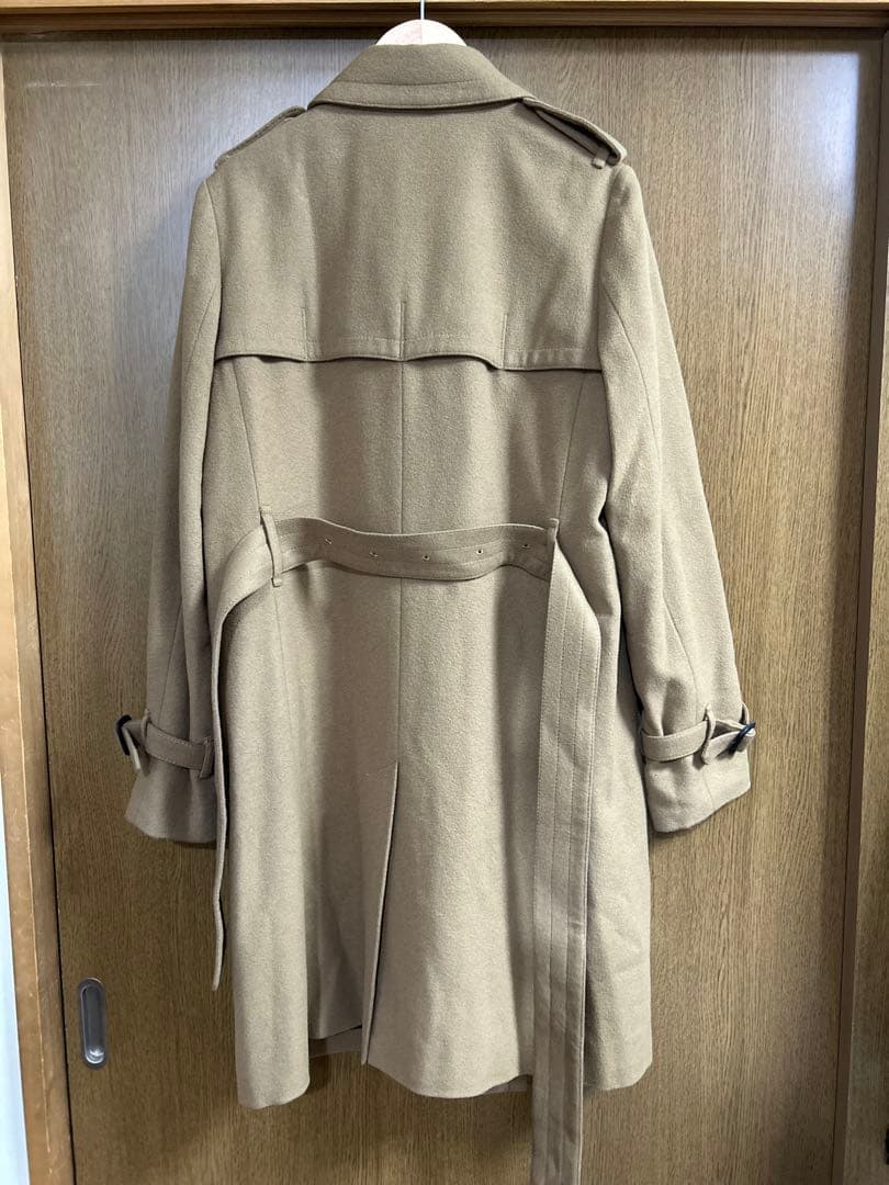 美品◼️アクアスキュータム Aquascutum ウールカシミヤトレンチコート10