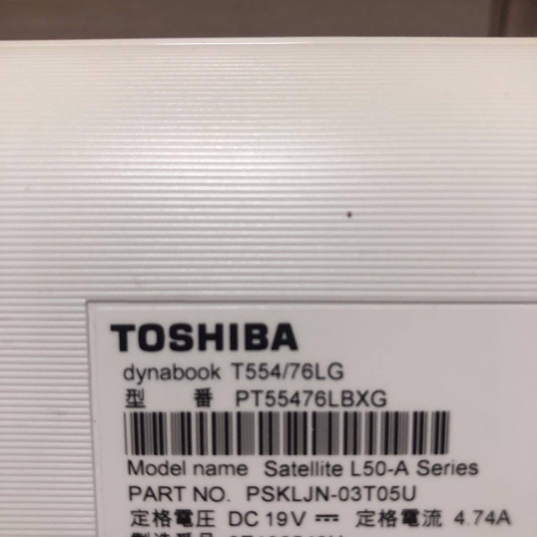 TOSHIBA T554/76LG corei7 BD Win10動作品現状渡し