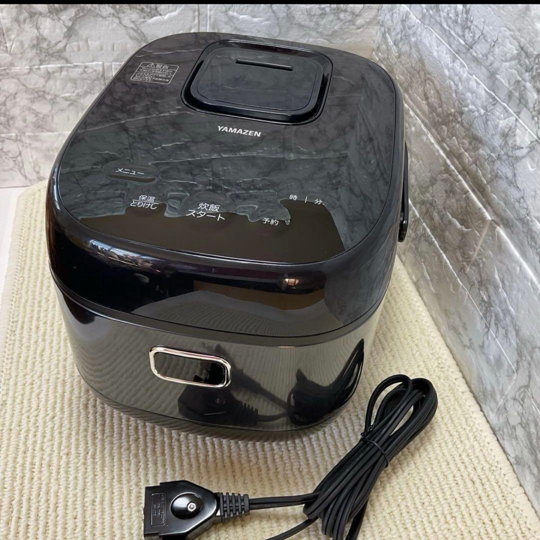 【美品】YAMAZEN 山善 IH炊飯ジャー YJN-E10(B) 5.5合炊き
