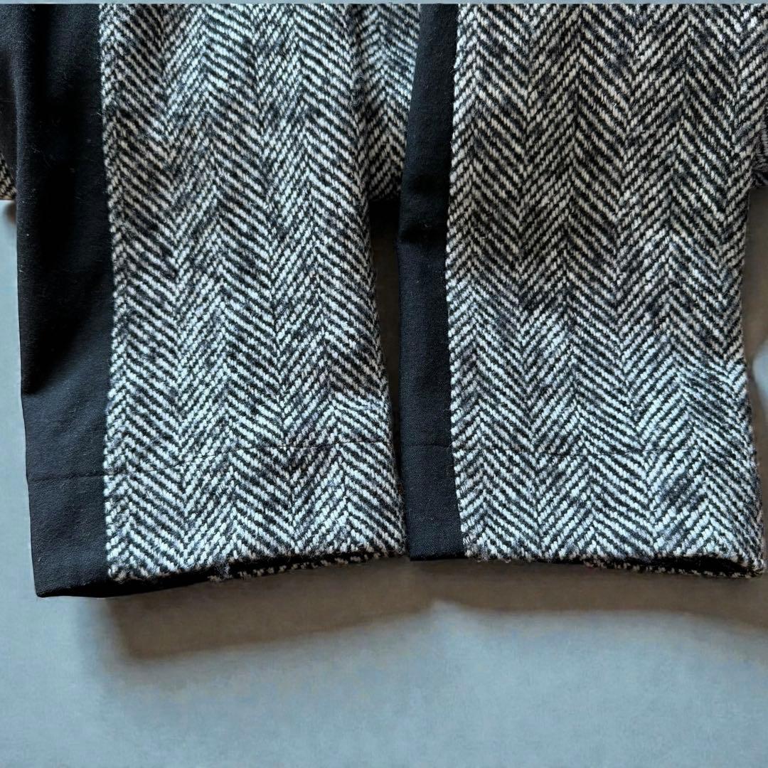美品✨萌　モユル　MOYURU ウールコート ヘリンボーン アシンメトリー