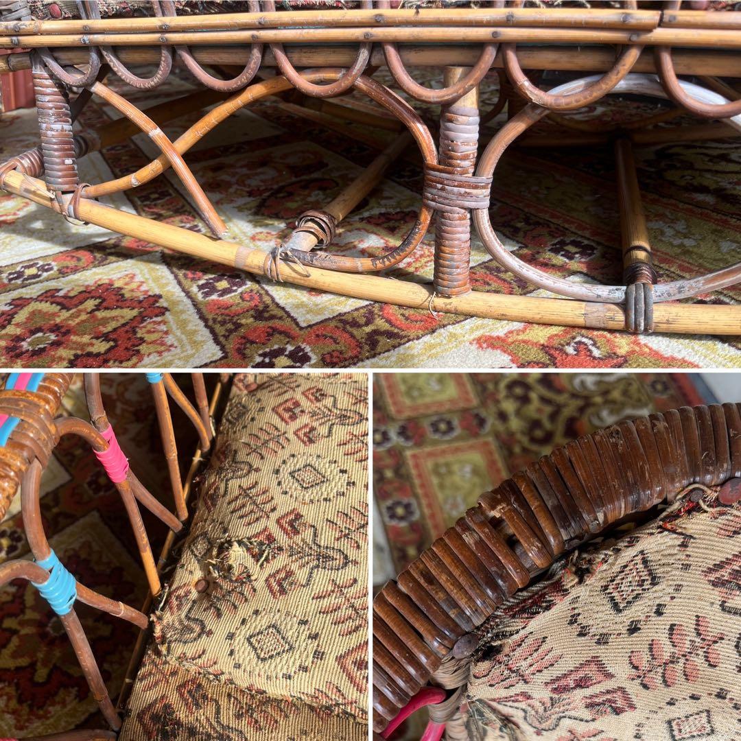 ゆりかご バスケット カゴ インテリア 昭和レトロ 当時物 アンティーク