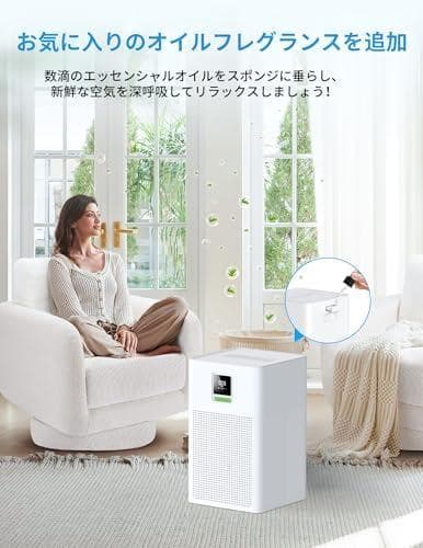 空気清浄機 小型【花粉対策＆省エネ設計】24～40畳対応 xCREAS_corg