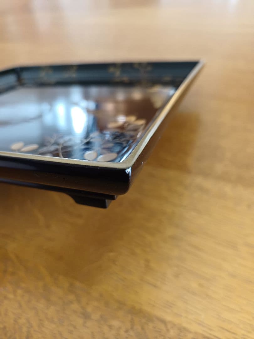 ランラン様ご確認用写真 A947 輪島塗 泰山筆 膳 蒔絵 脚付膳