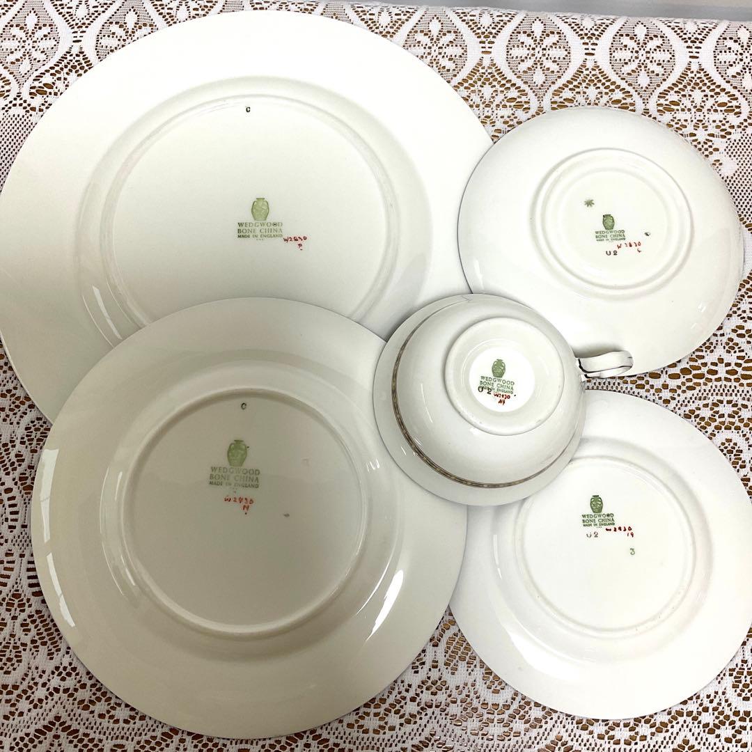ウェッジウッド プレイズ　ターコイズ　5ピース　ディナーセット