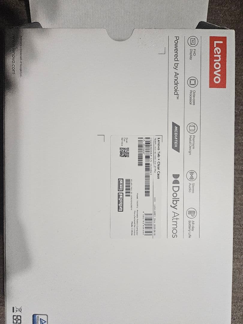 Lenovo Tab 10.1インチ FHD 4GB+64GB クリアケース付き