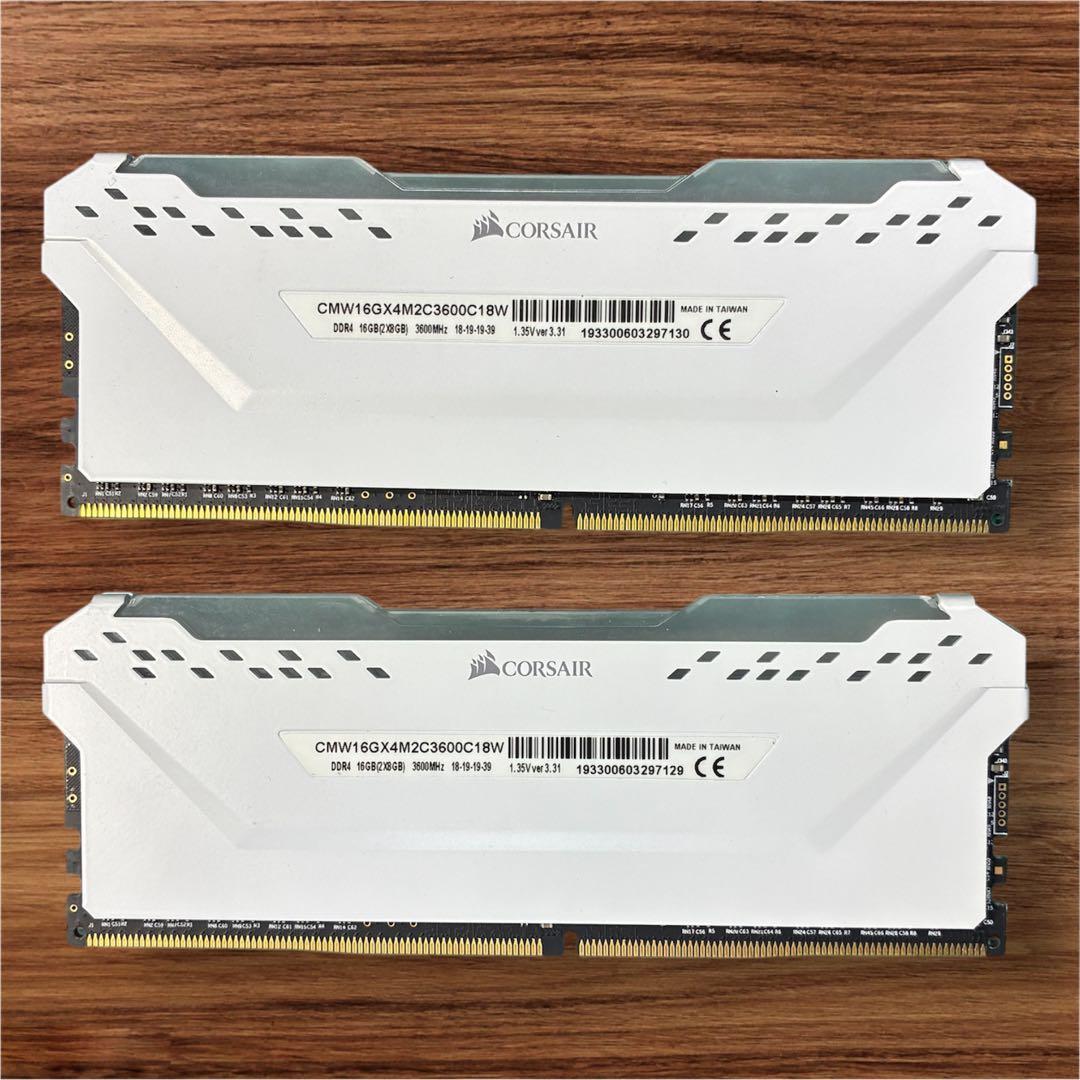 【MemTest+OCCT完走】 Corsair rgb DDR4 8GB×2