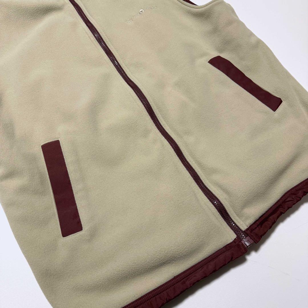 【Taylor Made】リバーシブル ベスト フリース ジップアップ ゴルフ