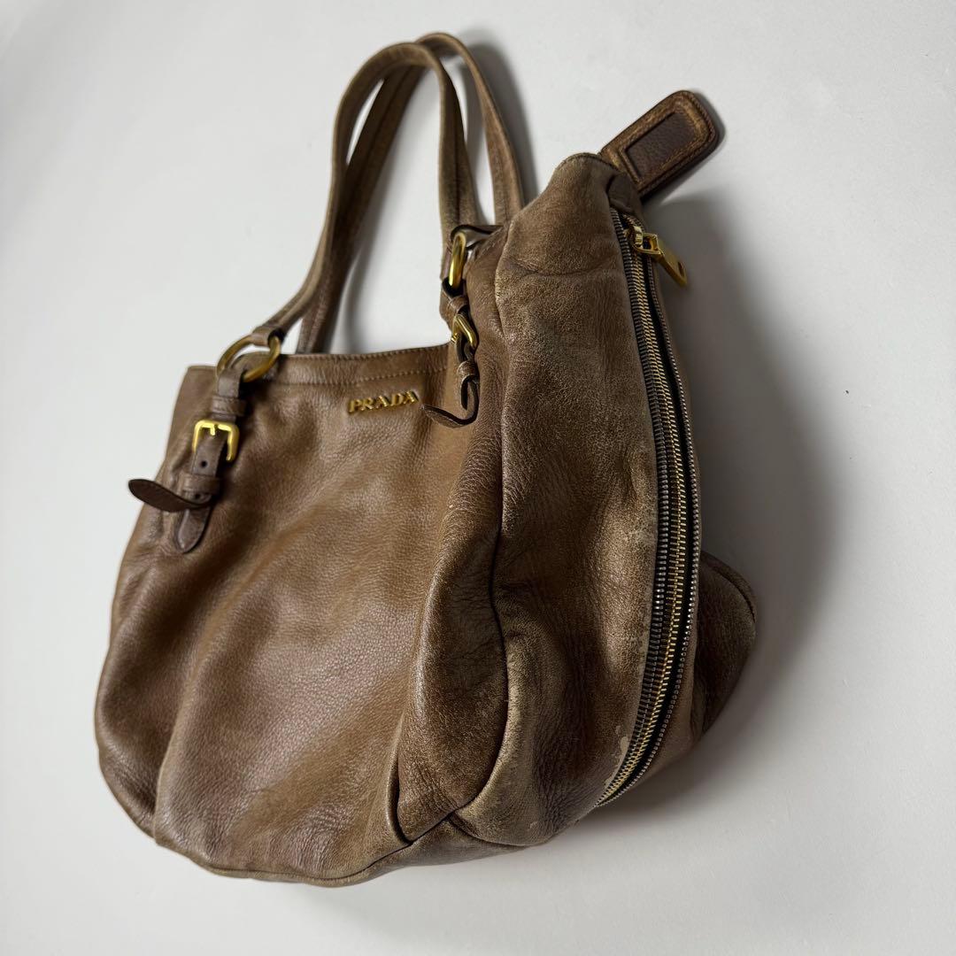 バッグ 90s Prada archive leather hand bag