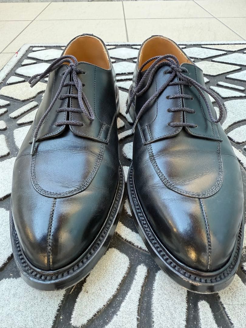 J.M. WESTON 外羽根 Uチップ 7D ブラック　フランス製