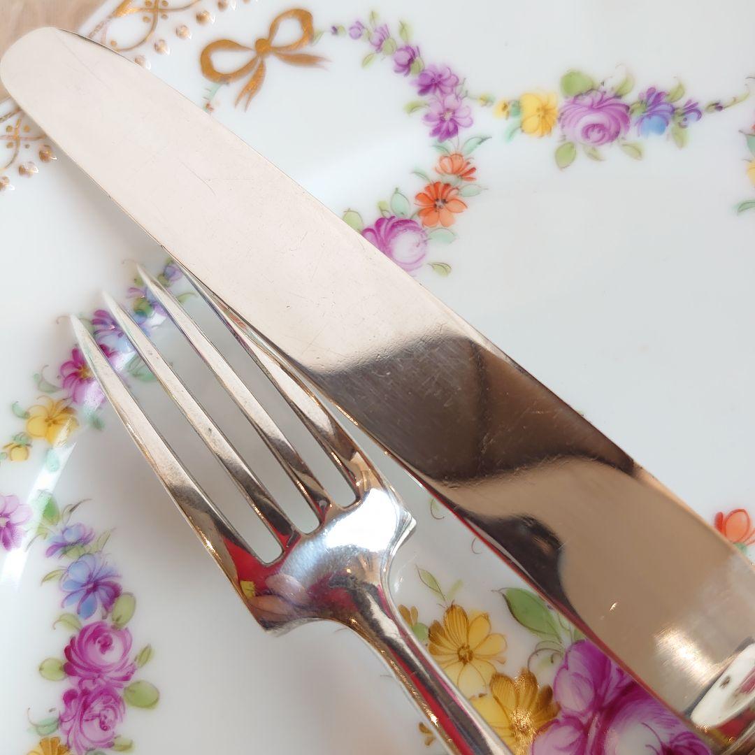 白蝶貝　マザーオブパール　純銀　カトラリー　ナイフ　フォーク　スターリング