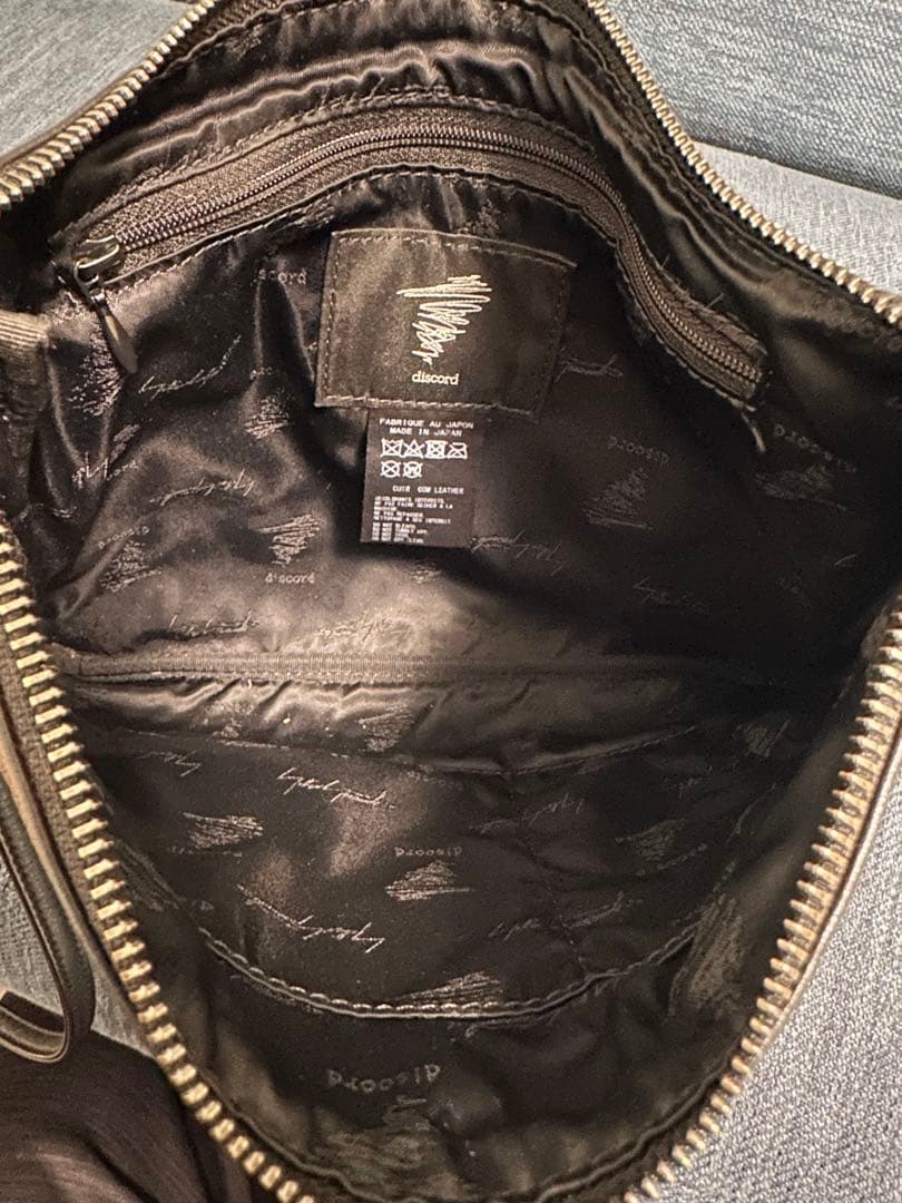 ヨウジヤマモト 2way サコッシュ クラッチ 立体ロゴ レザー