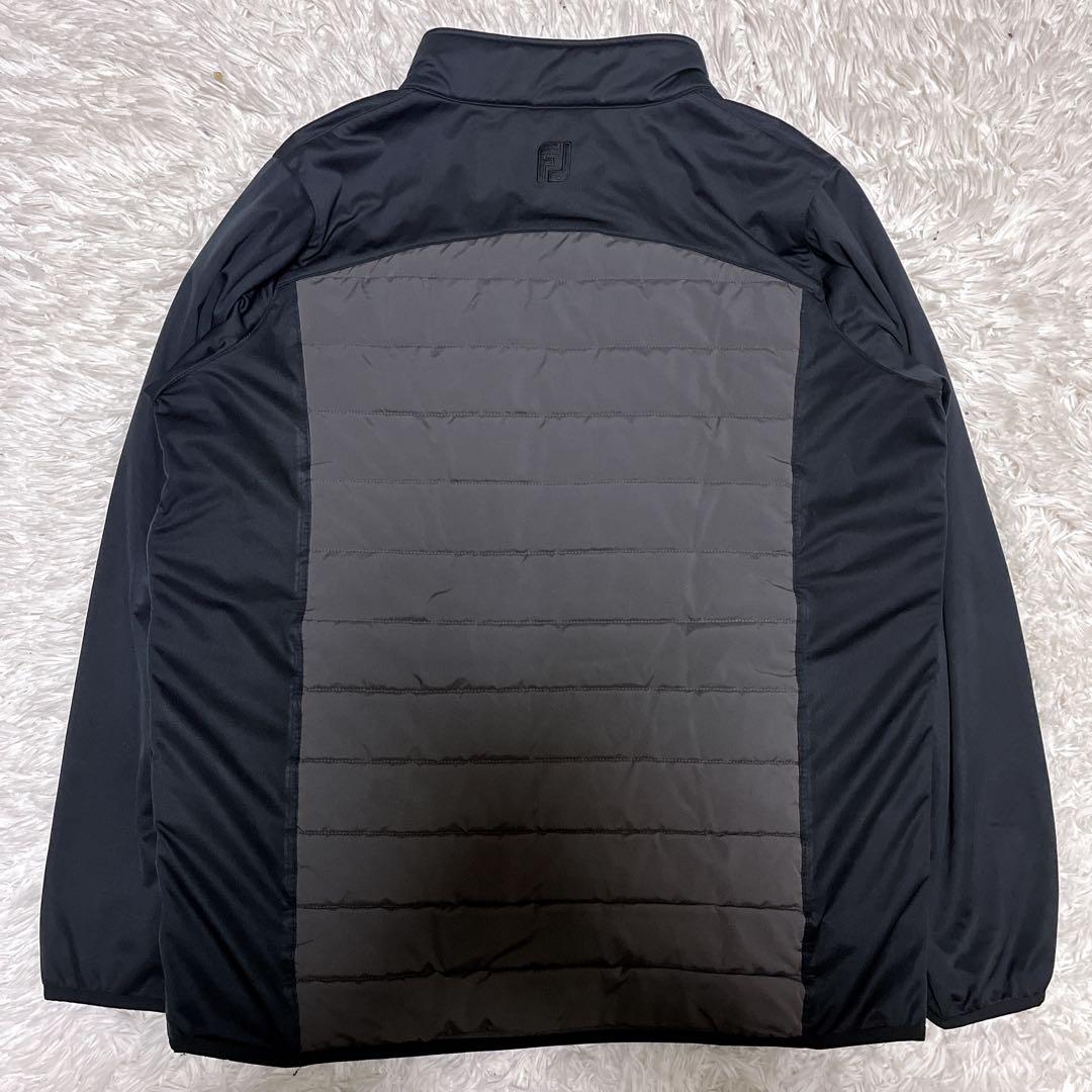 【極美品/メンズ2XL】フットジョイ ハイブリッド　中綿ジャケット　黒　グレー