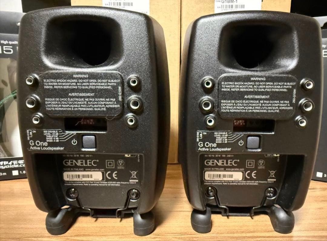 GENELEC G One アクティブ・スピーカー ブラック 2本セット