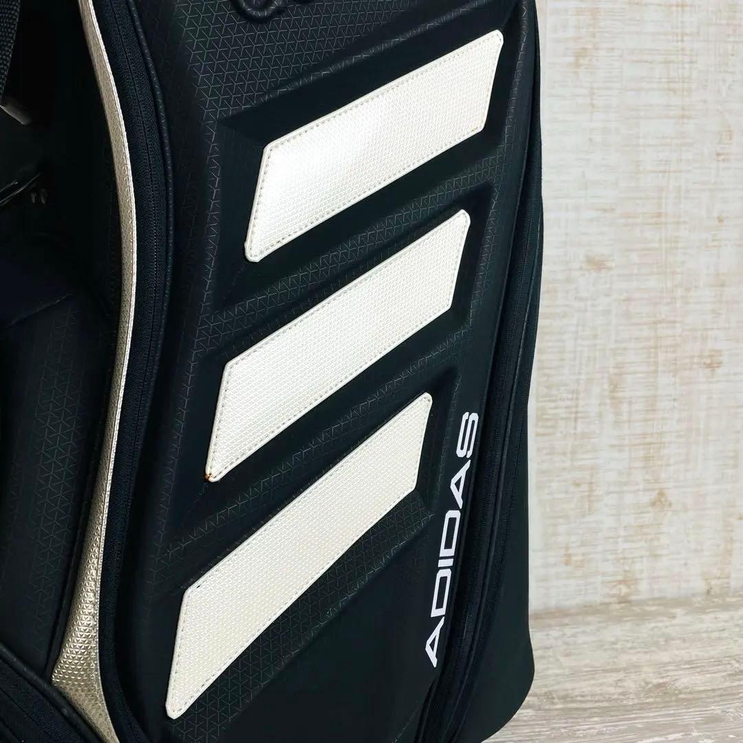 adidas アディダス　ツアープロダイナミック キャディバッグ 鏡面3ライン