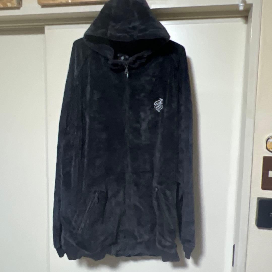 激レアRocawear♣︎Setupベロアセットアップ上下ロカウェア黒ダークグレー