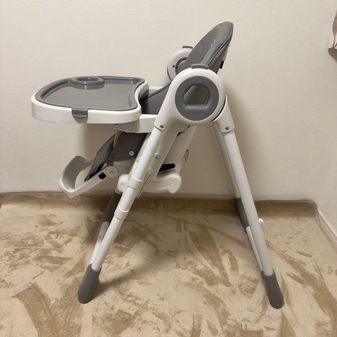 SMORbi ハイ&ローのびのびマルチチェア　折りたたみ グレー