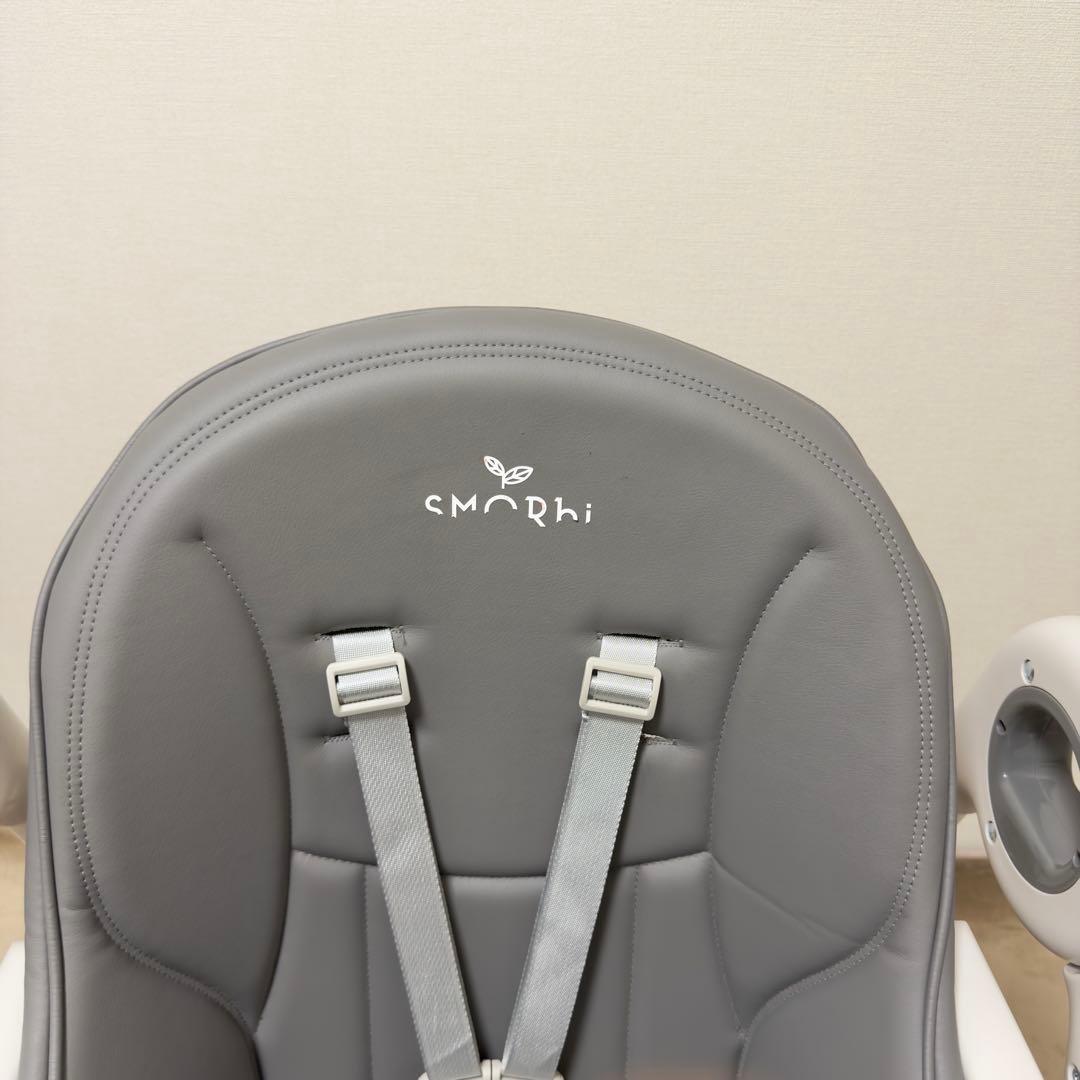 SMORbi ハイ&ローのびのびマルチチェア　折りたたみ グレー