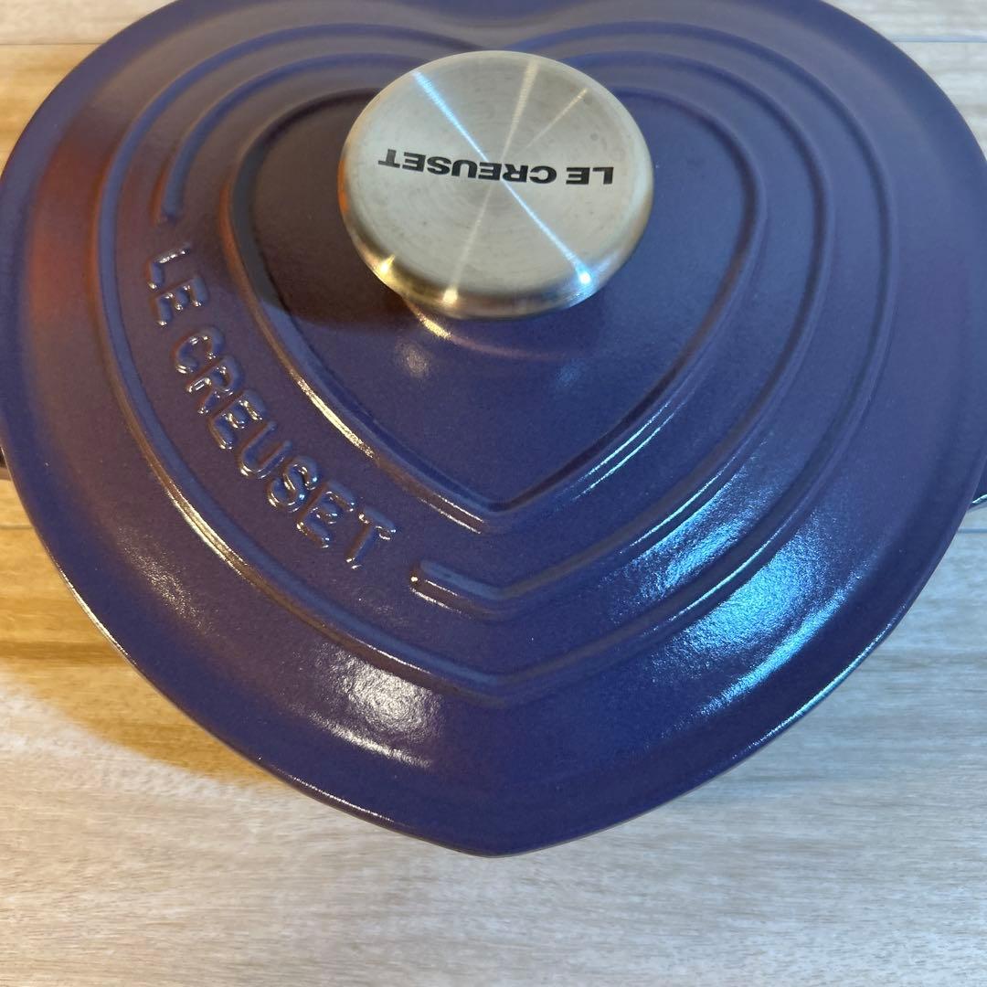 ルクルーゼ　ダムールディッシュ　ハート　ハート型鍋　浅鍋　両手鍋　アメジスト