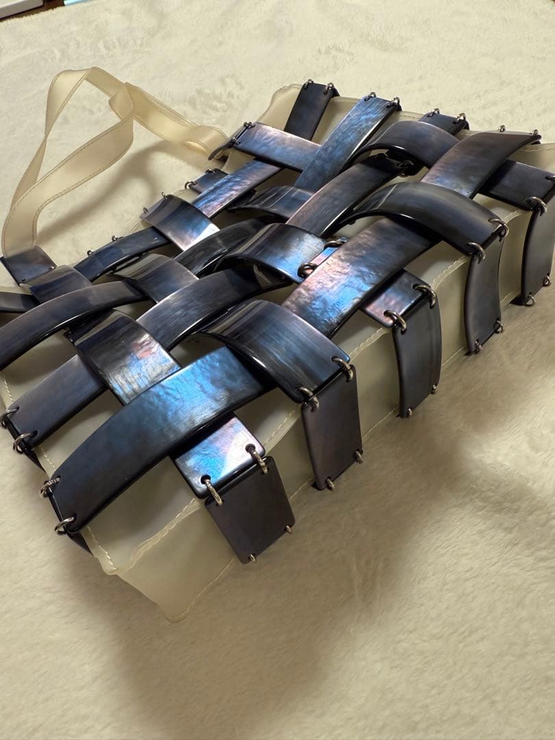 ボッテガヴェネタ　オーロラプレートイントレチャート　トートバッグ　ヴィンテージ