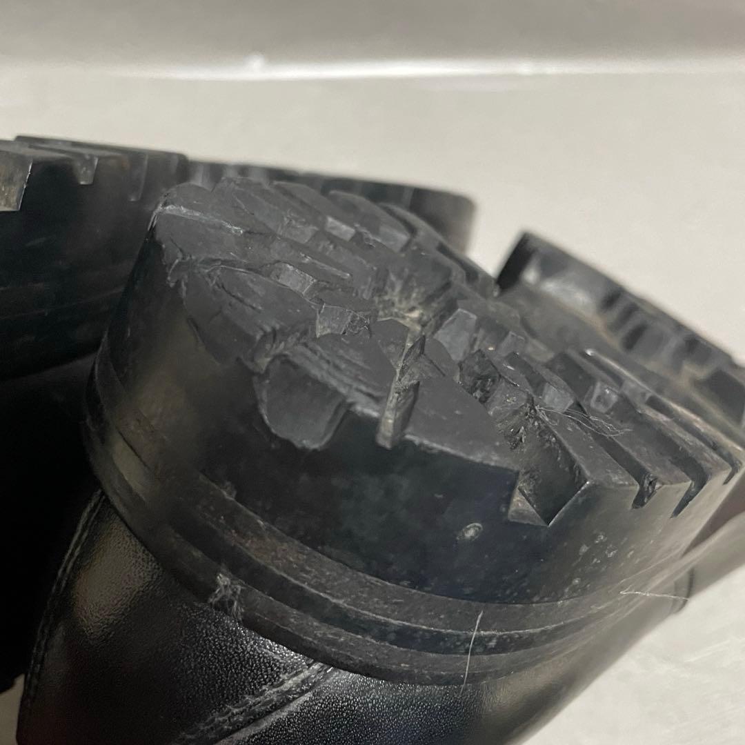 コムデギャルソン レザーシューズ ダブルモンクストラップ ブラック