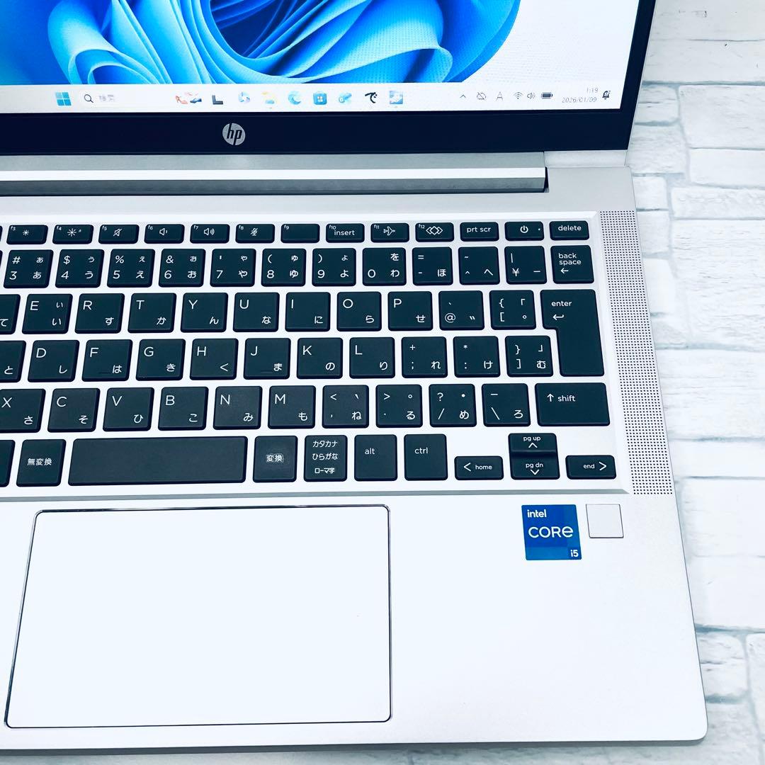 【美品】hp ノートPC 第11世代 i5 オフィス付 バッテリー良好 16GB