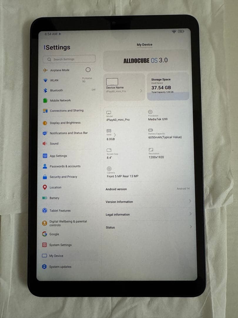 Androidタブレット本体 ALLODOCUBE iPlay 60 Mini Pro