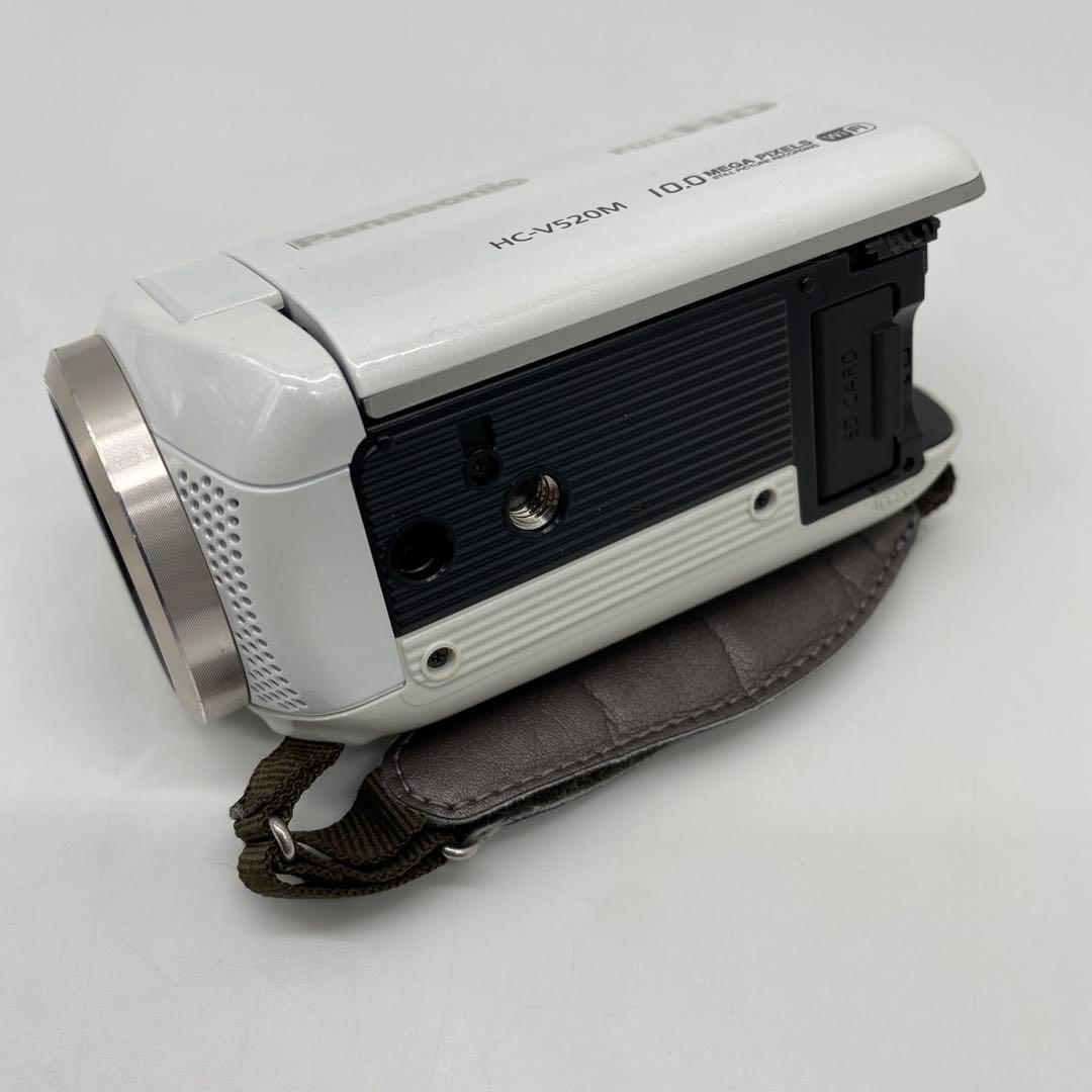 パナソニック デジタルハイビジョンビデオカメラ ホワイト HC-V520M-W
