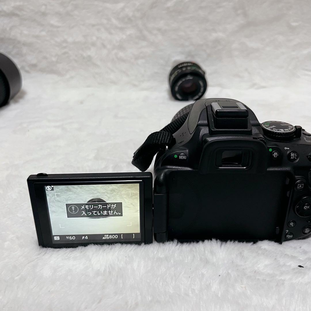 【極美品】Nikon D5200 ダブルズームキット デジタル一眼レフカメラ
