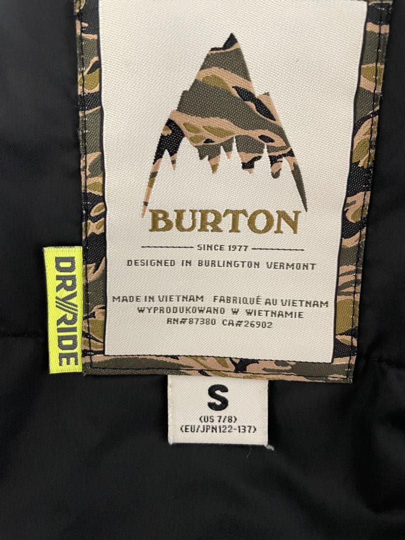 Burton 子ども用スノーボードウェア上下セットSサイズ