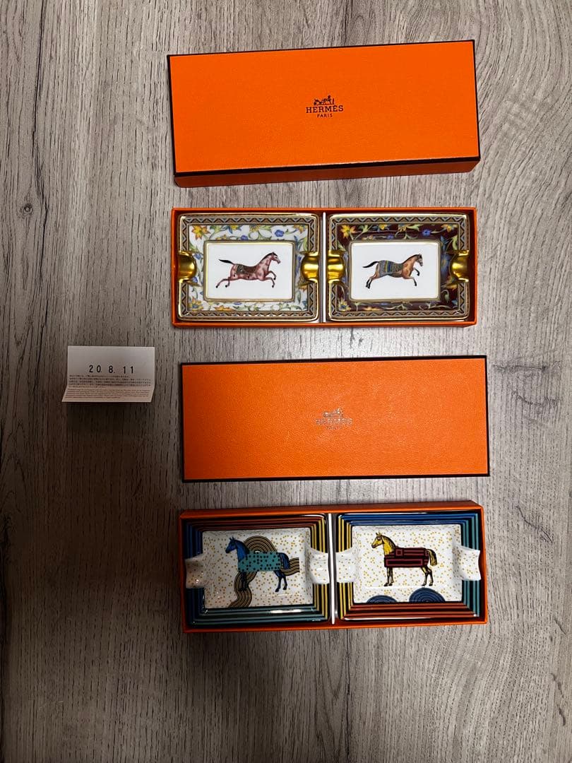 エルメス 馬デザイン 置物 2個セット