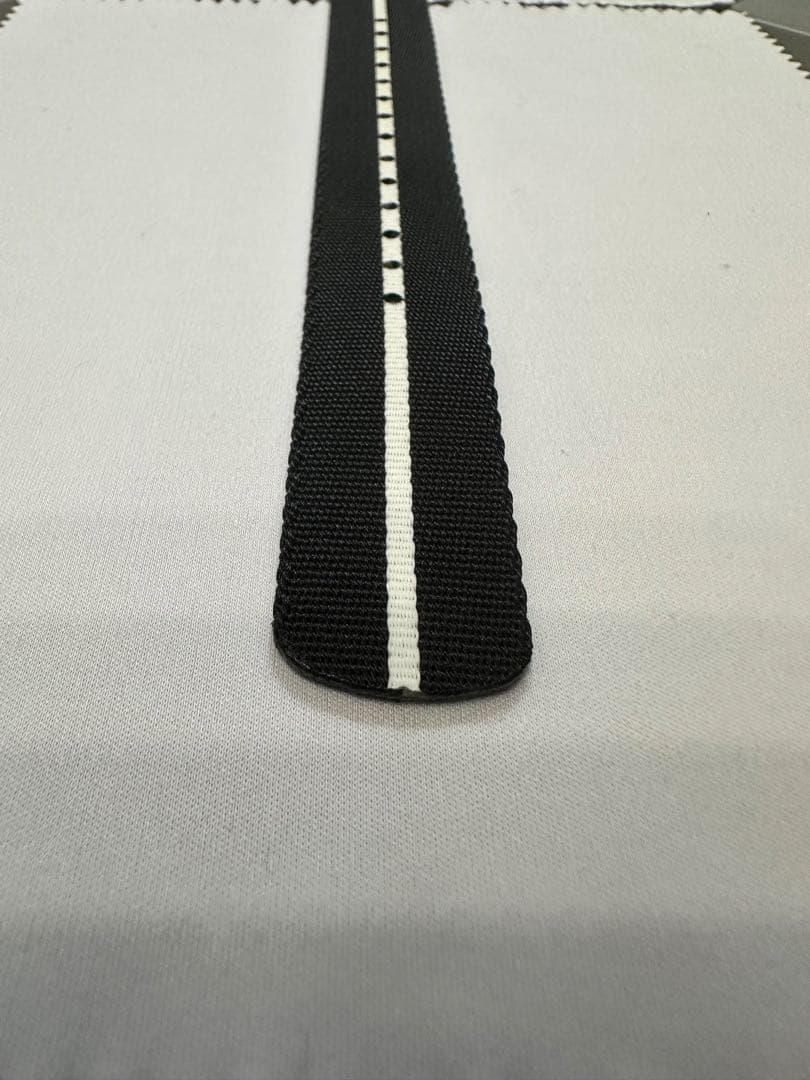 【純正品】オメガ OMEGA NATOストラップ ブラック＆ホワイト