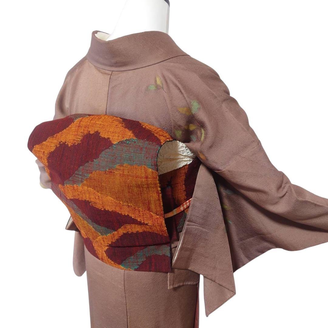 未使用近い 美品　袷　上田紬系 付け下げ 訪問着 フルセット