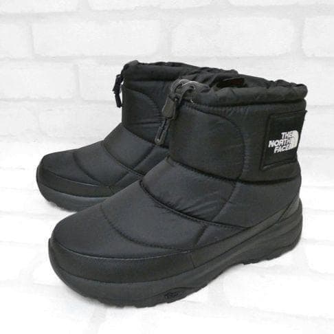 ザノースフェイス ヌプシ ブーティ ウォータープルーフ ロゴショート 25cm黒