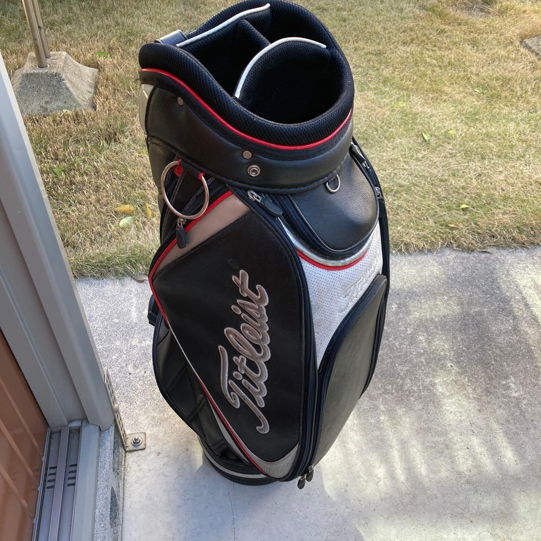 Titleist キャディバッグ ブラック/ホワイト/レッド