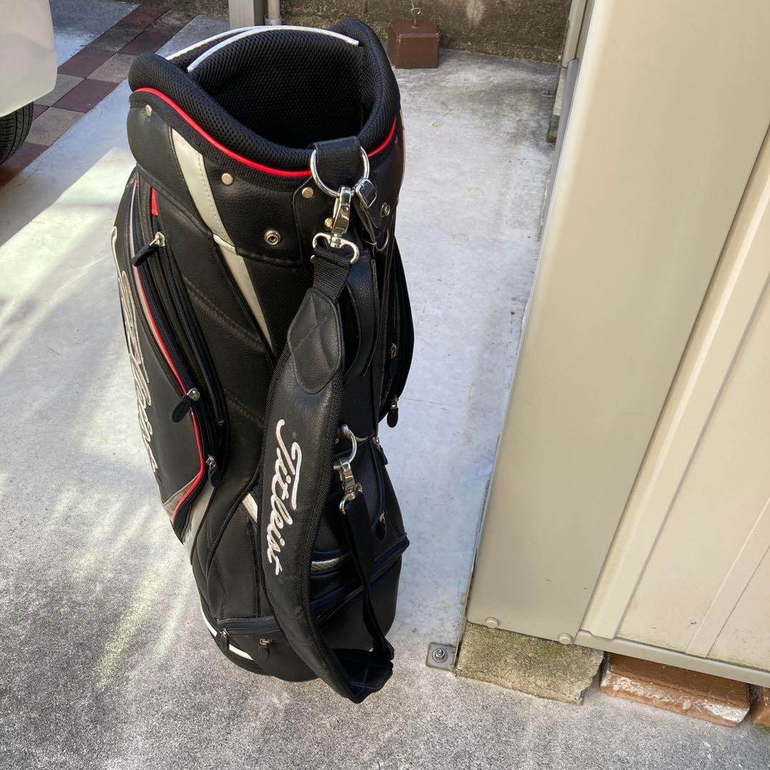 Titleist キャディバッグ ブラック/ホワイト/レッド