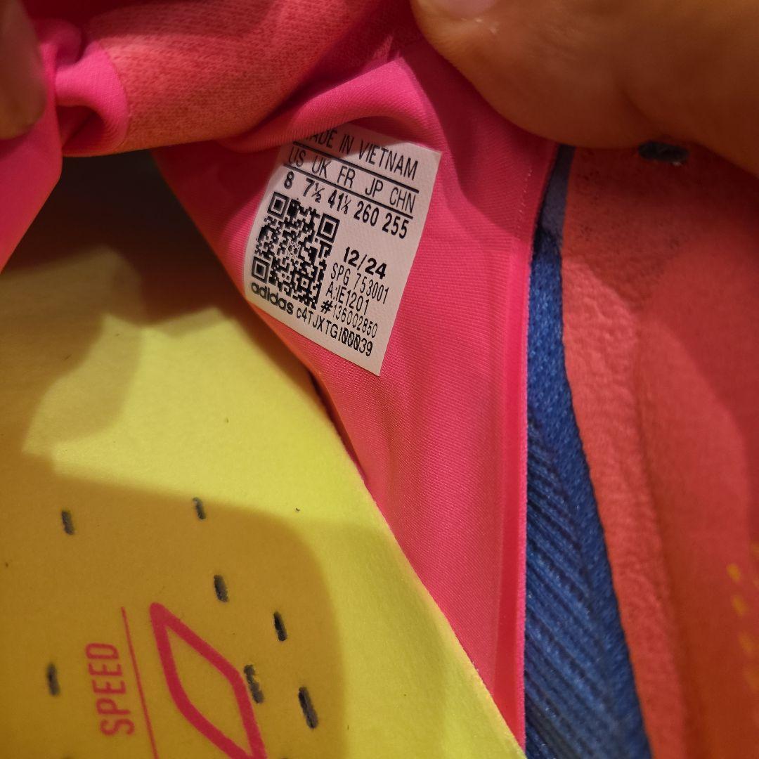 【値下げ】adidas F50 サッカーシューズ 青/ピンク/黄