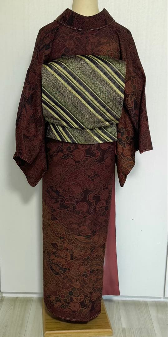 新春セール！未使用品　裄直しサービス　辻ヶ花模様　小紋着物