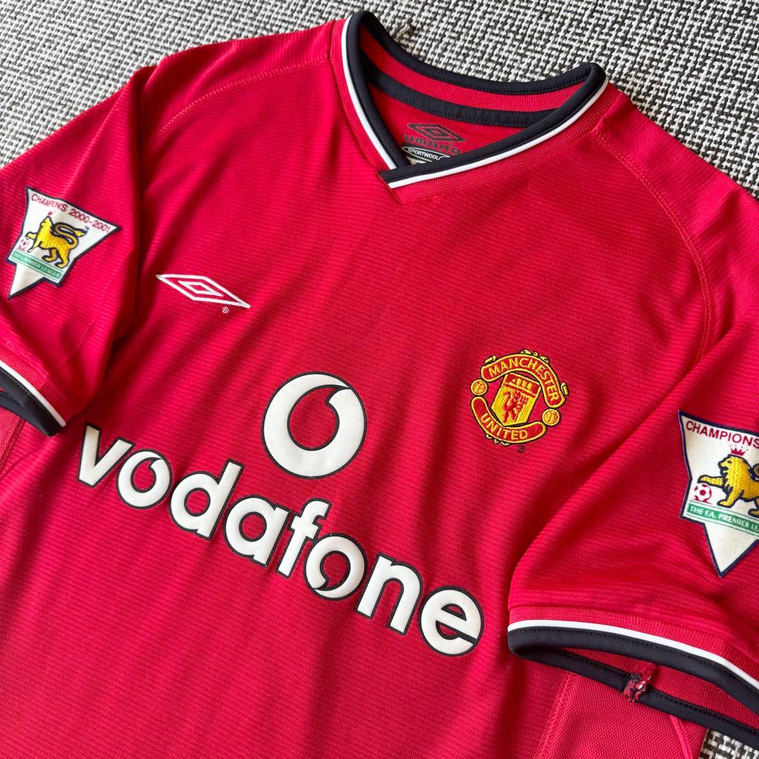 【プレミア優勝パッチ付き】D・ベッカム ＃７ マンチェスター・U ００／０１