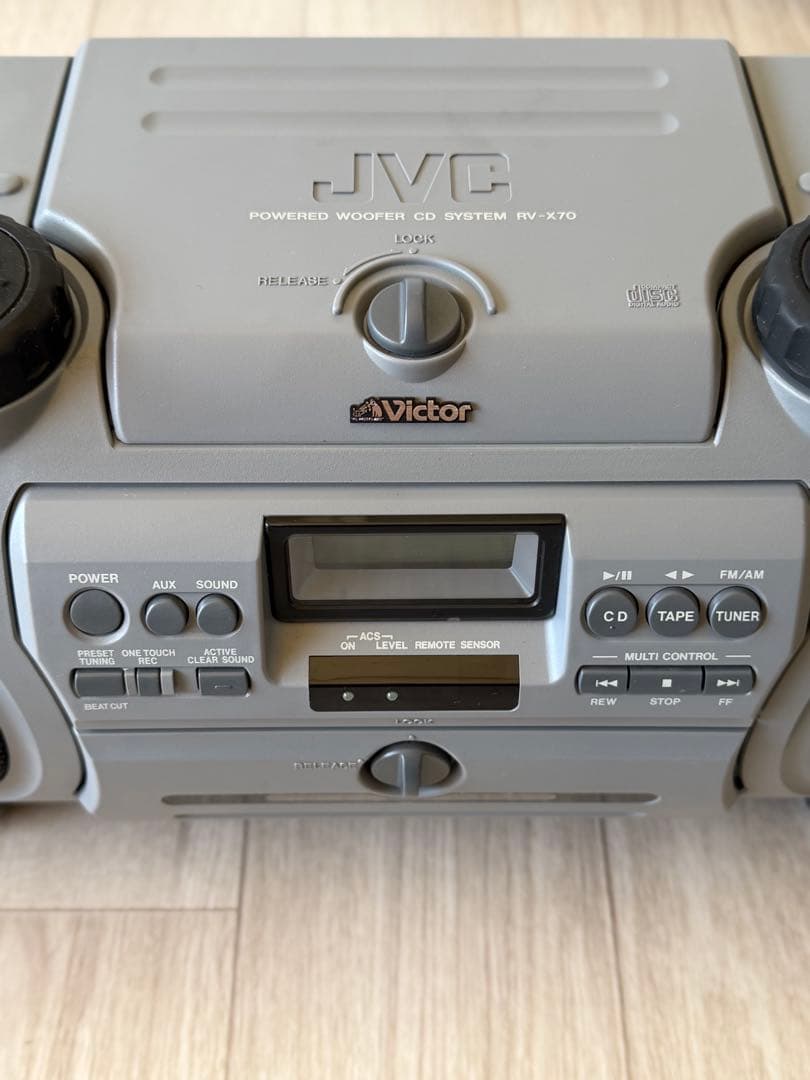 ビクター Victor RV-X70 ドラム缶 CDラジカセ JVC 平成レトロ