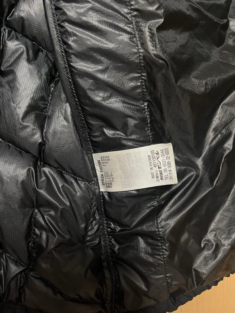 montbell イグニスダウンパーカ ブラック　Ｌ ゴアテックス