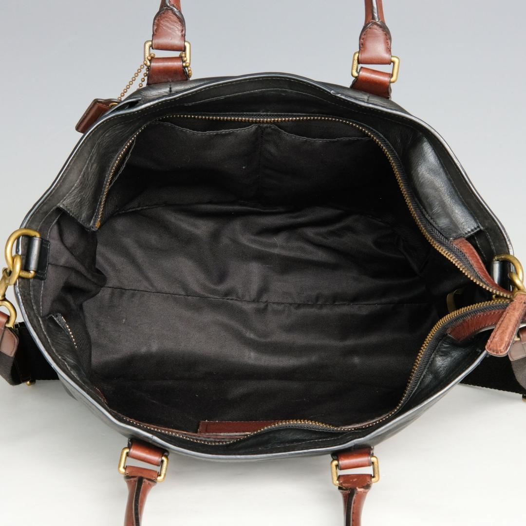 COACH レキシントン メトロポリタン ビジネスバッグ 2way ブラック 茶