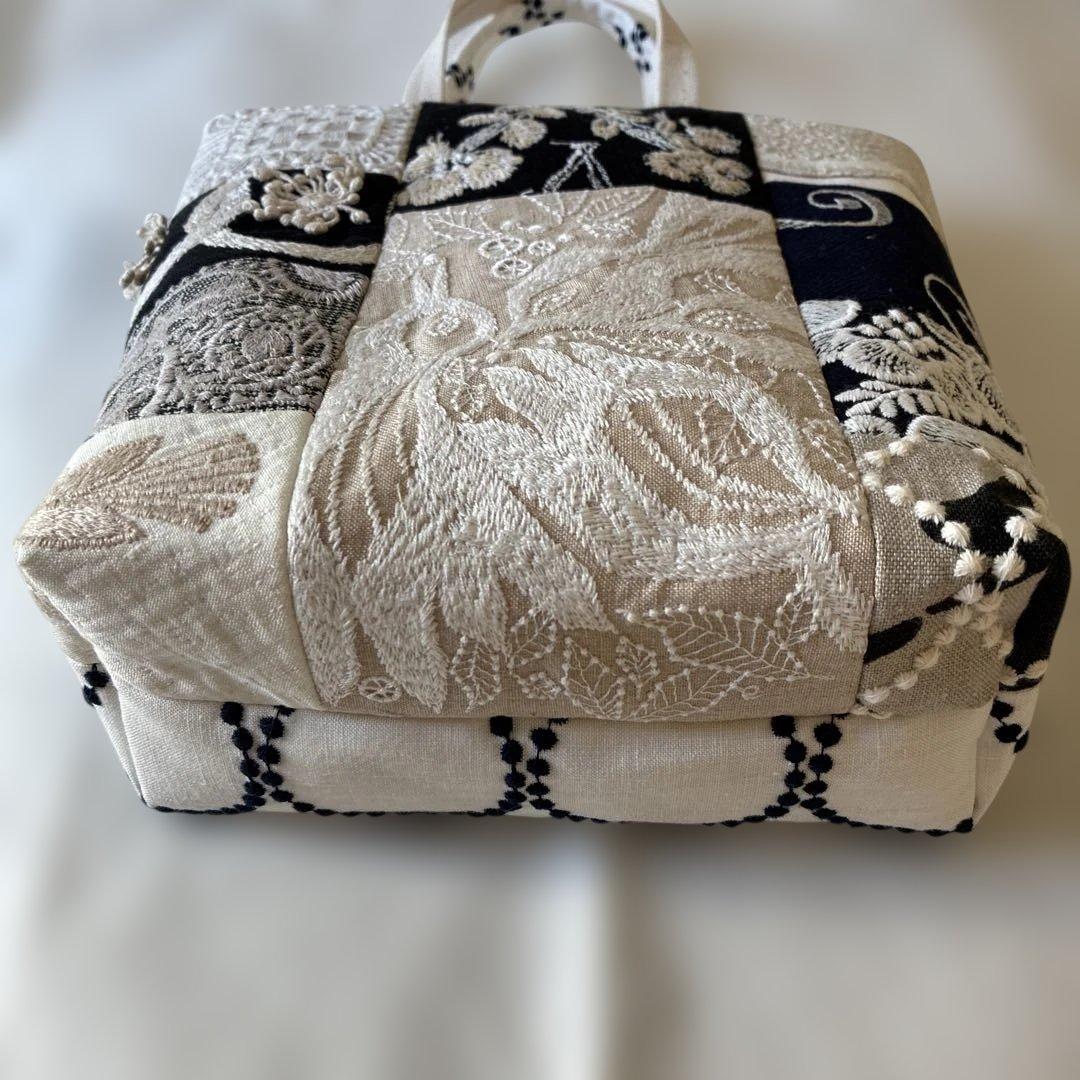 ミナペルホネン 生地使用　twins パッチワークお散歩トートバッグ