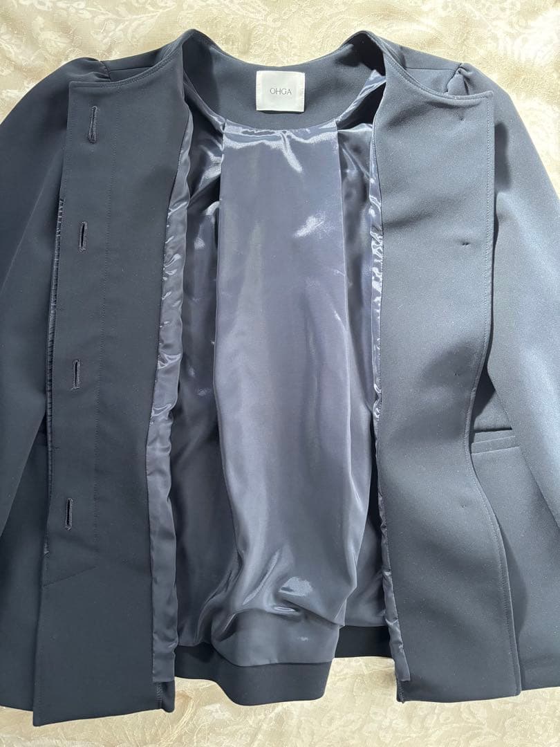 OHGA ビジュージャケット　ネイビー